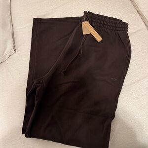 SKIMS BOYFRIEND FLEECE STRAIGHT LEG PANT